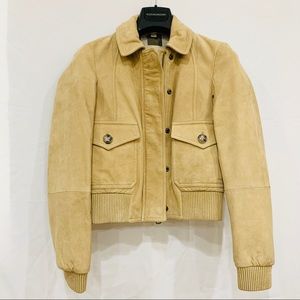 🌟BURBERRY🌟Brit Ampford Suede Bomber Jacket